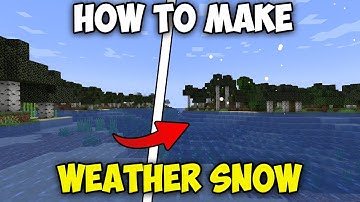 How to Make WEATHER SNOW in Any Biome in Minecraft