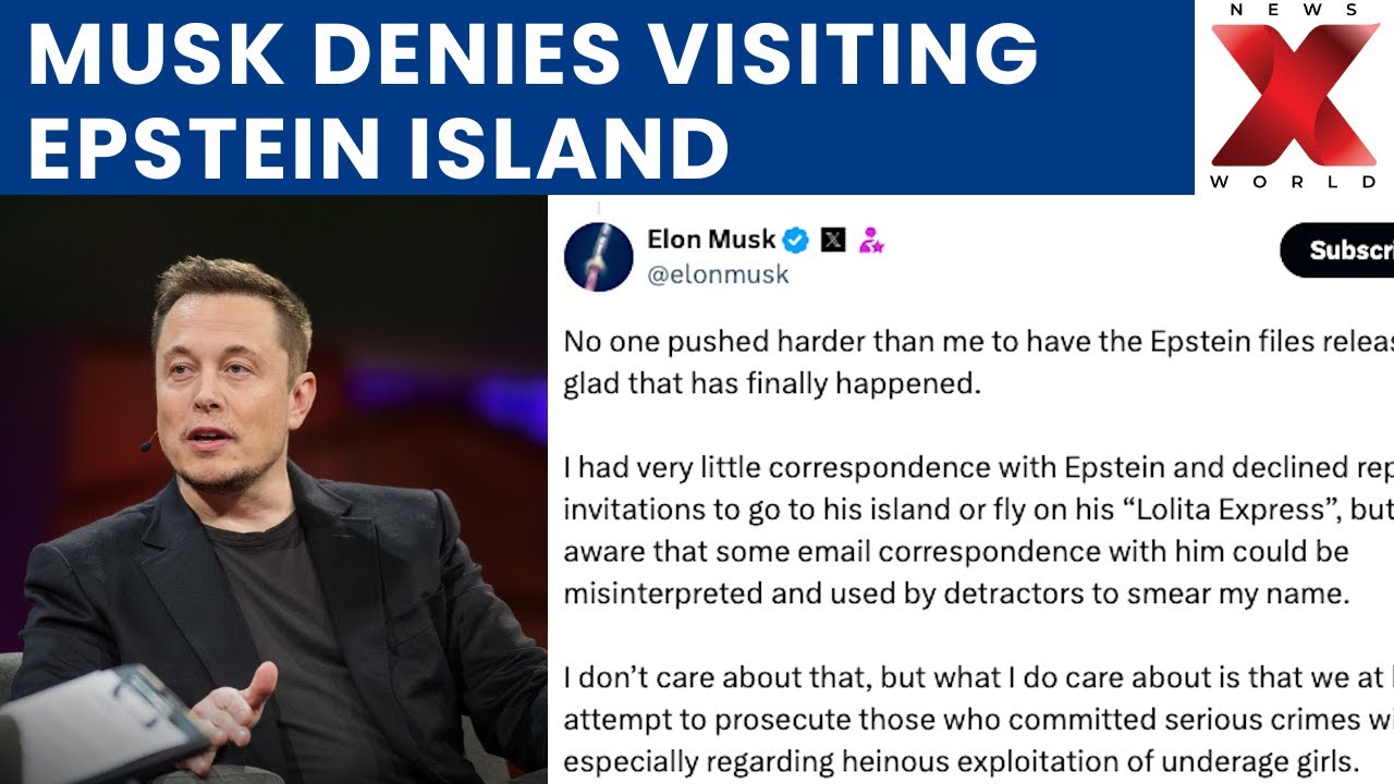 Elon Musk responds after Epstein files released | NewsX World