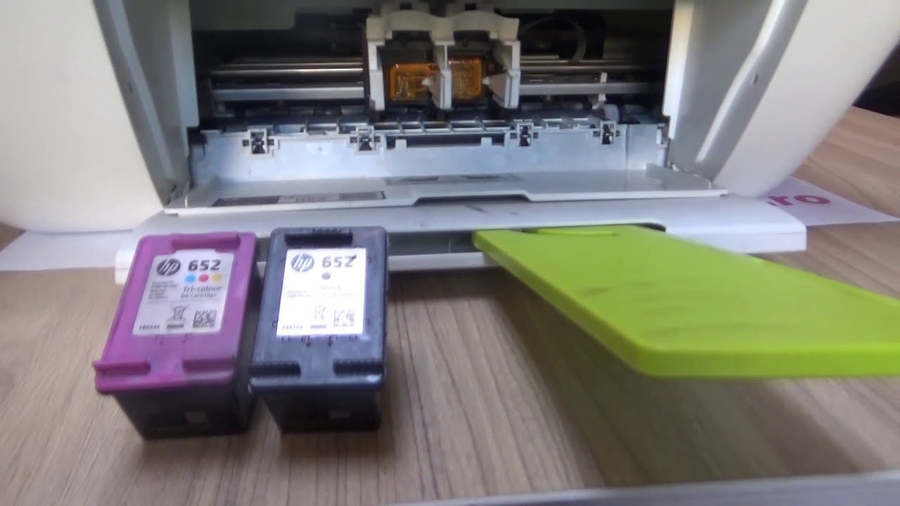 How to Install and Replace Ink Cartridge in HP DeskJet Advantage 2135 - Cartridge HP 652