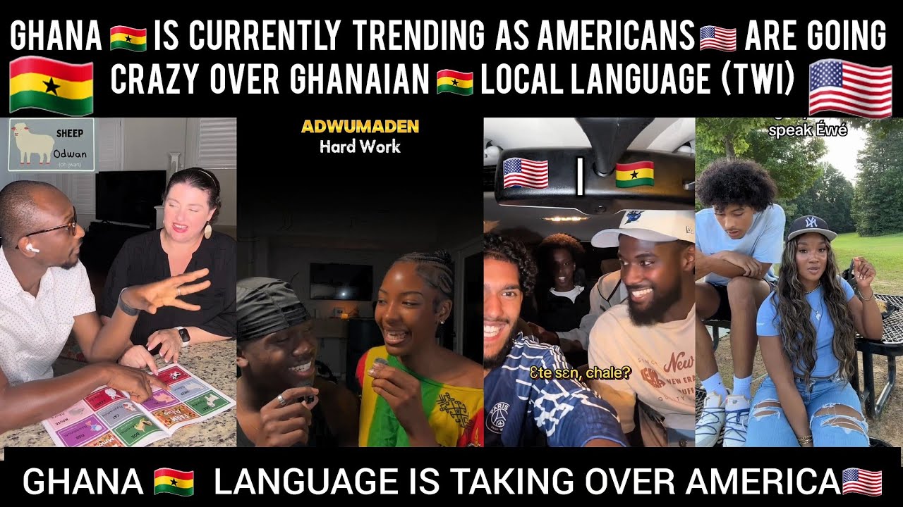 😲 Афроамериканцы 🇺🇸 и другие иностранцы сходят с ума от местного ганского 🇬🇭 языка (TWI)