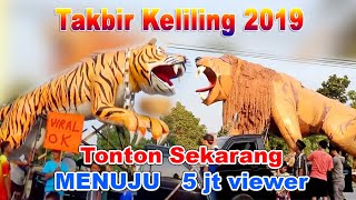 Karnival Takbiran Aidilfitri penuh dengan replika besar harimau, ikan, lembu, semut, singa