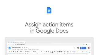 How to Assign action items using @ symbol in Google Docs using Google Workspace for business