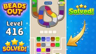 [NEW UPDATE] Beads Out - Level 416 Walkthrough 🧩 | Solution & Gameplay (Voodoo) 🔴