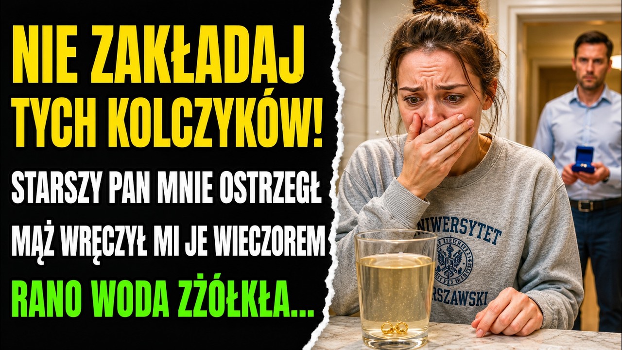 Pomogłam starszemu panu przejść przez ulicę. Gdy dotarliśmy na drugą stronę, zatrzymał się, spojrzał na mnie i wyszeptał tylko jedno zdanie: „Gdy mąż podaruje ci kolczyki, pod żadnym pozorem ich...