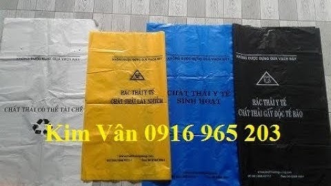 Túi Nilon Đựng Rác Thải Y Tế, Bao Đựng Rác Bệnh Viện In Logo Y Tế