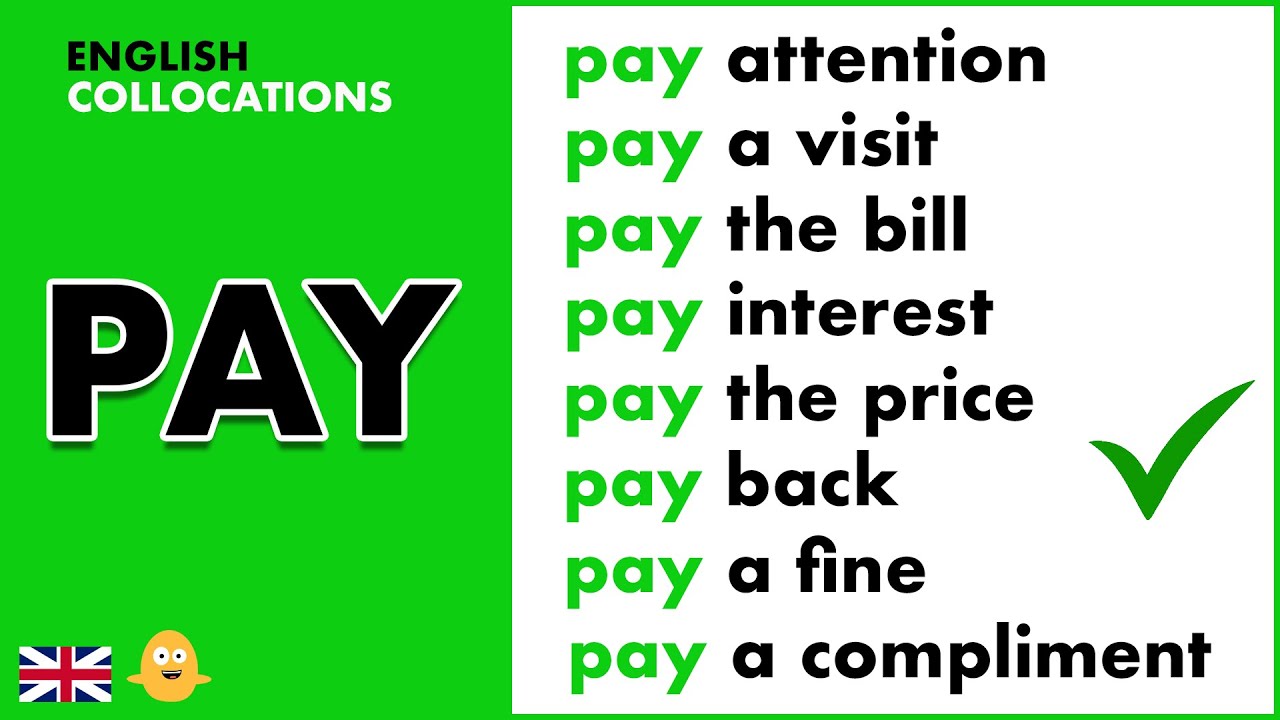 Collocations with pay. English collocations in use. Collocations with 'visit '. Paid a visit