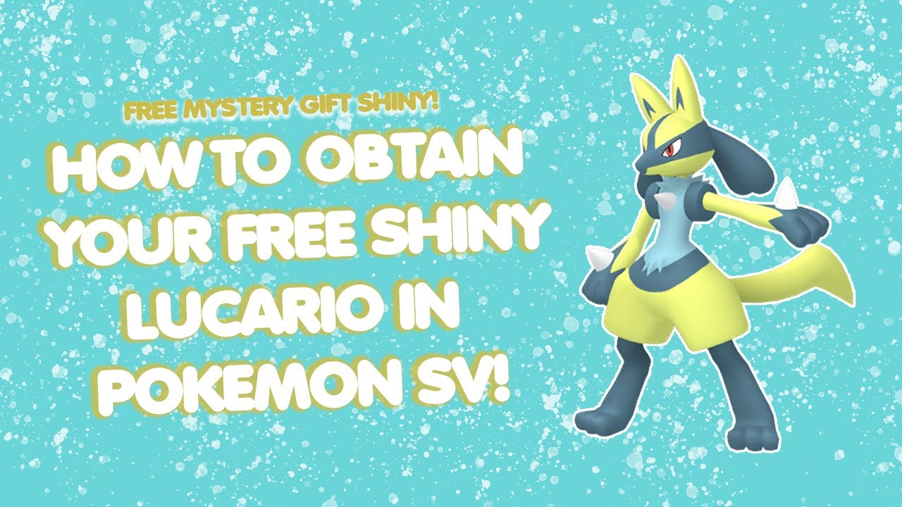 SHINY Lucario & MYTHICAL Darkrai Mystery Gift Codes Pokemon Scarlet &  Violet 