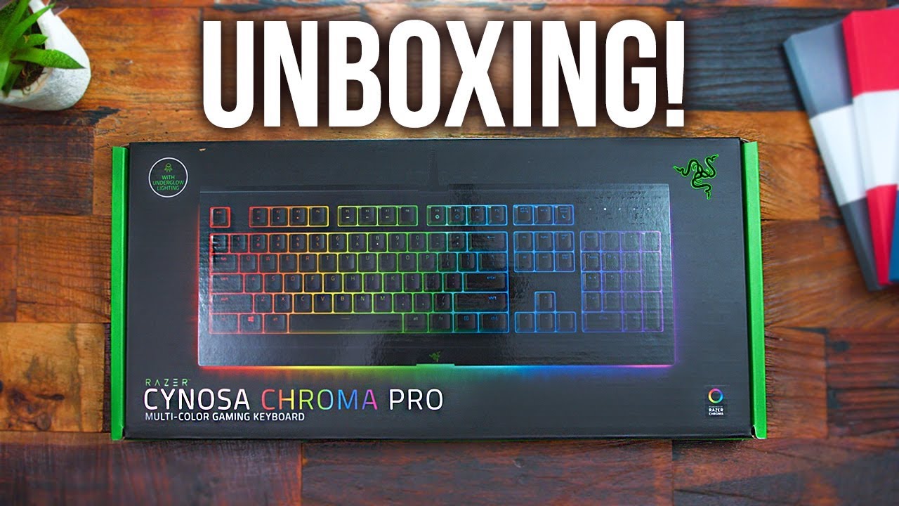 Razer Cynosa Chroma Pro Keyboard Unboxing & First Look - YouTube