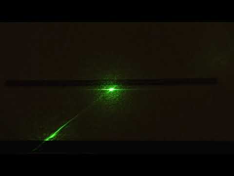 Green laser light diffraction through single slits and other interesting patterns