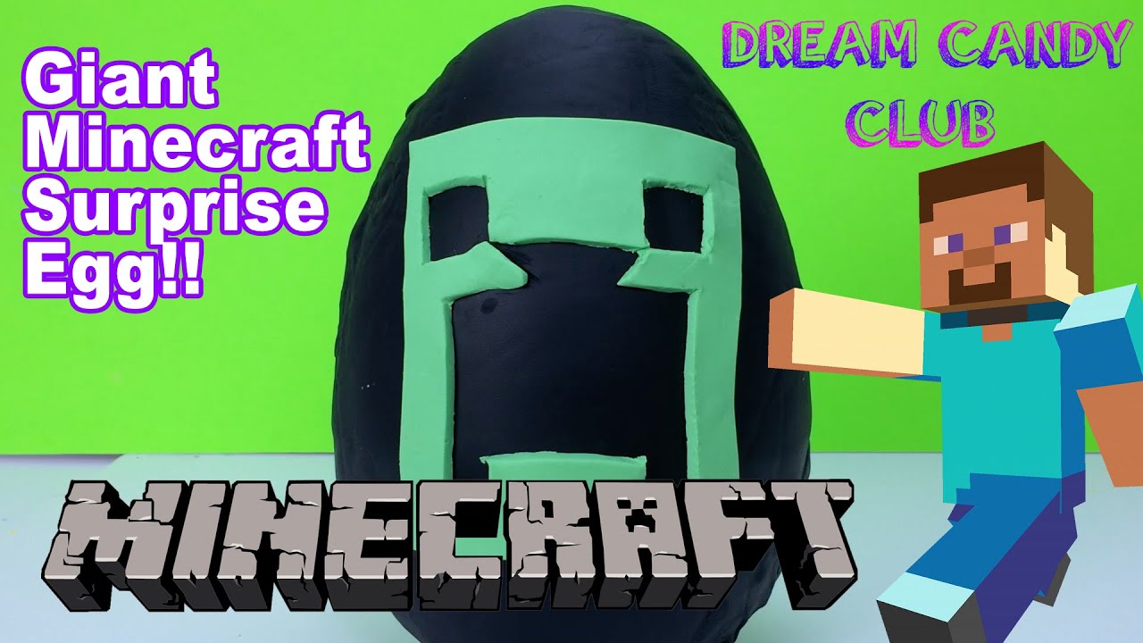 Giant Minecraft Surprise Egg First Minecraft Video - YouTube
