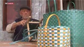 Atık Ambalaj Şeritlerinden Alışveriş Çantası Yapyor