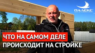 День на стройке с директором ПАЛЕКС дома из клееного бруса