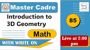 Math Master Cadre | Introduction to Three-dimensional Geometry | Ch - 14 | New Classes | Full Course