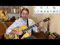 Jazz Guitar Lesson: Exploring a Barney Kessel Intro "Back Home Again In Indiana"