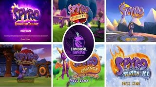 All Spyro Title Screens (1998 - 2018) Resimi