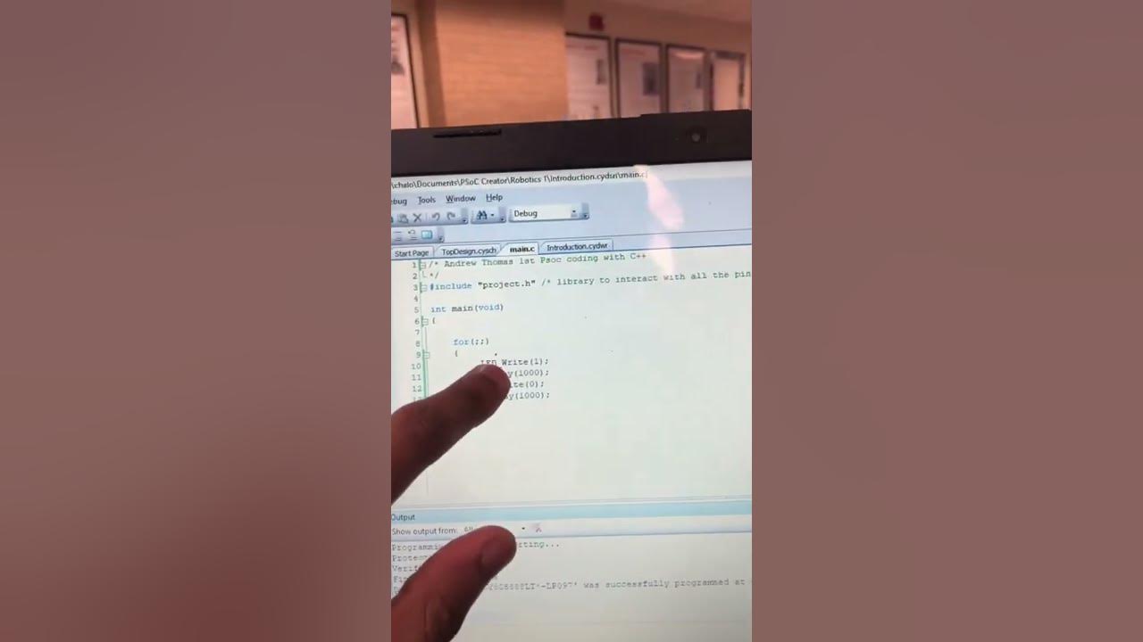 psoc-coding-to-make-light-flash-continuously-subr-youtube