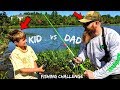 DAD vs KID Fishing CHALLENGE (Loser Does WHAT???)