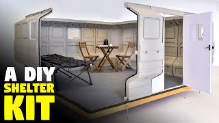 Only one person is required to install this DIY shelter kit