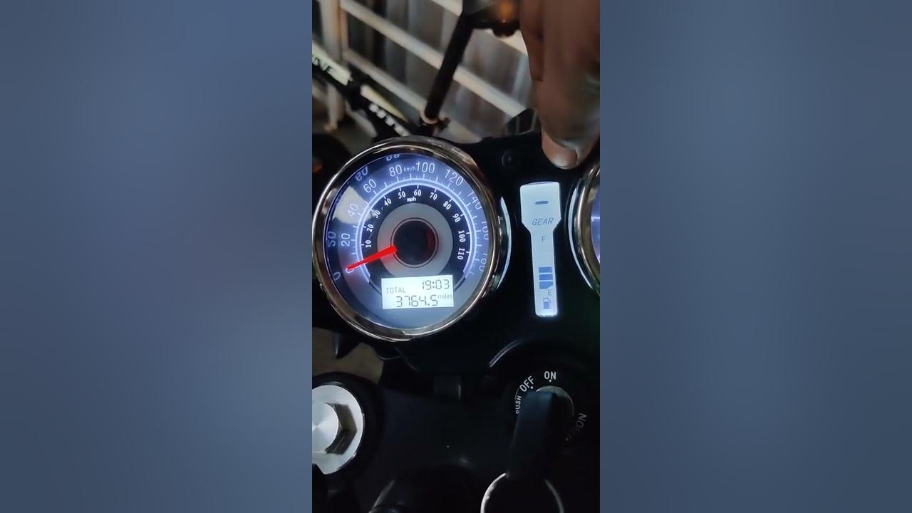 Benelli Imperiale 400 change Odometer km to miles & vice versa - YouTube