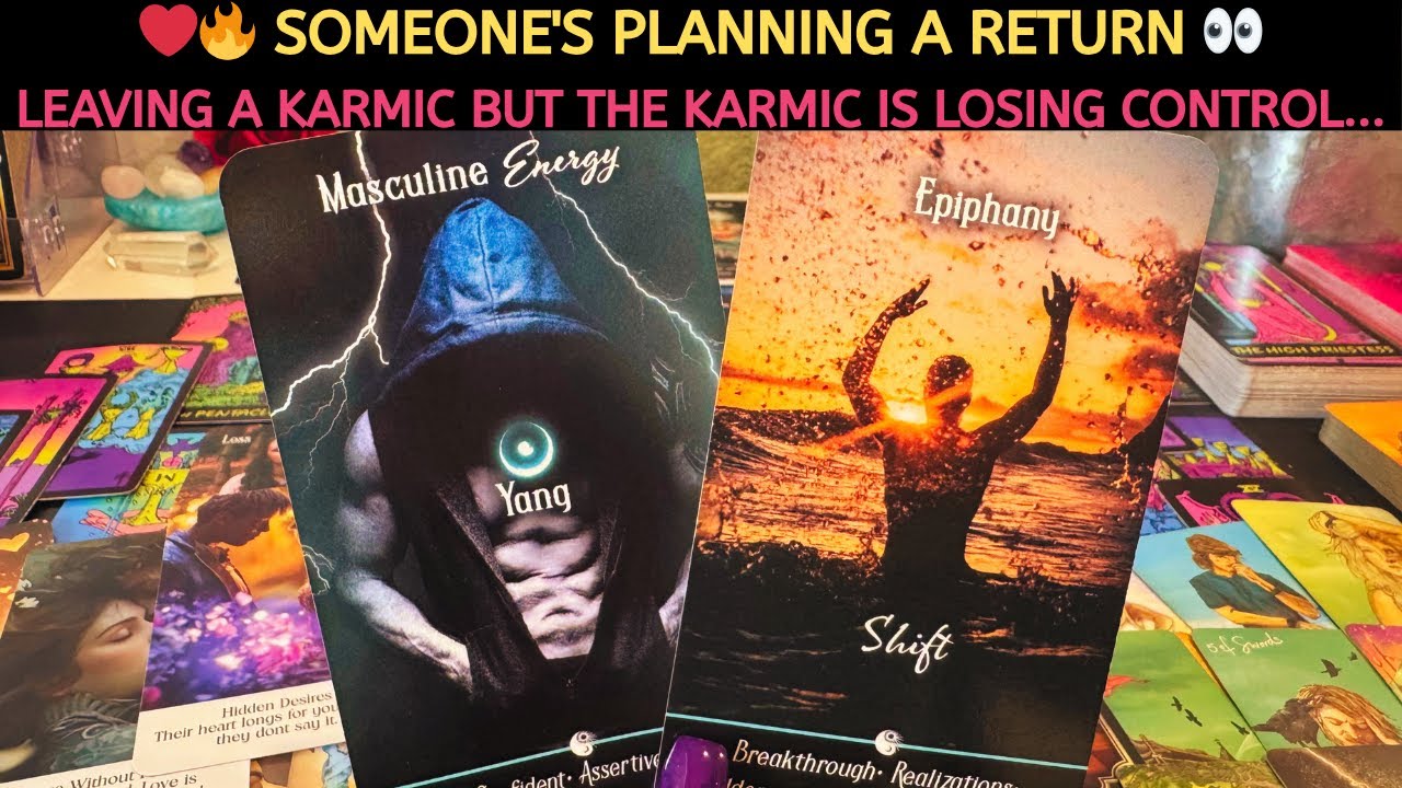 ❤️‍🔥 Кто-то планирует вернуться 👀 Уходя от кармы, но карма теряет контроль… Любовное Таро