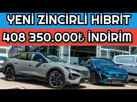 ARALIK 2025 YENİ PEUGEOT 408 1.2 EHYBRID 145HP EDCS6 BAYİ PAZARLIKLI İNDİRİMLİ FİYATI 