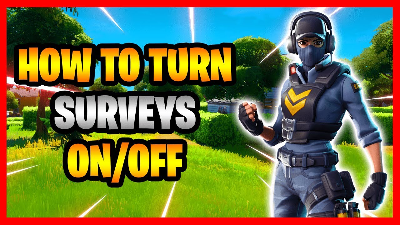 How To Turn Player Surveys On & Off In Fortnite! How To Enable