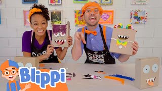 Blippi Arts and Crafts at Cr8Space | Fun and Educational Videos for Kids