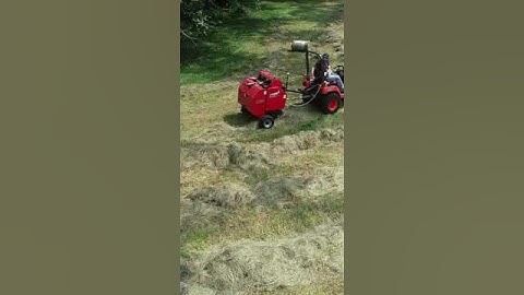 The TX31 Mini Round Baler with Net Wrap!