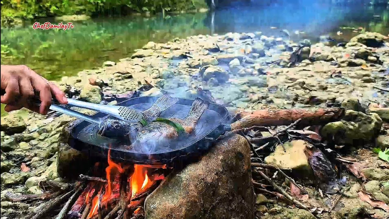 Frying Delicious Fish | Outdoor Cooking - YouTube