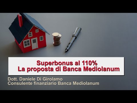 Superbonus 110%  - La cessione del credito e l'offerta di Banca Mediolanum