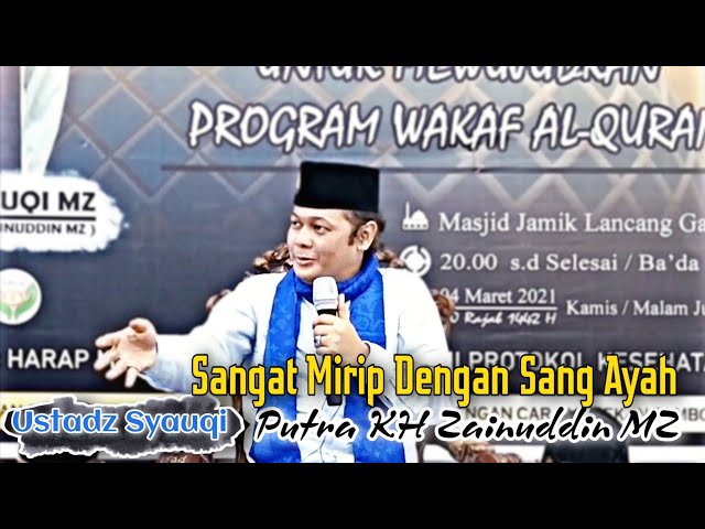 Ustadz Muhammad Syauqi - Putra KH Zainuddin MZ || Ceramah Isra' Mi'raj Di Kota Lhokseumawe(Video HD) class=