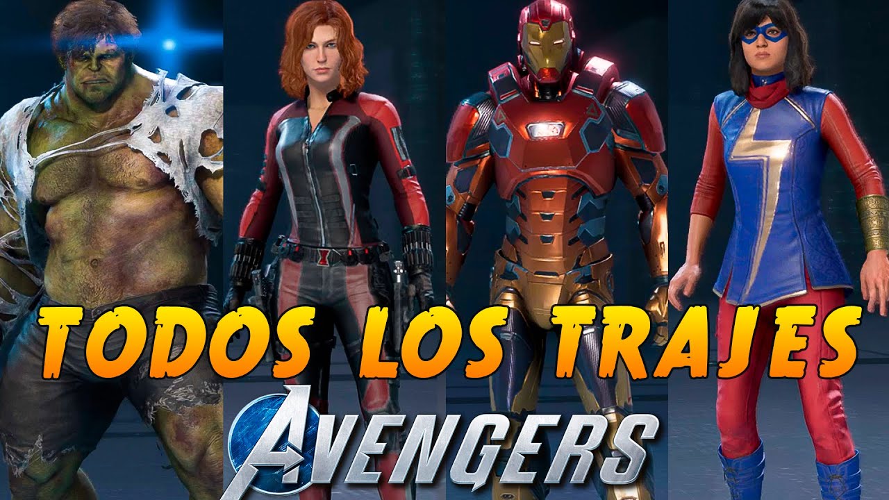 pecado Ingenieria experiencia Marvel's Avengers Ps4 | Todos los Trajes y Armaduras Full Beta 4K 60 Fps -  YouTube