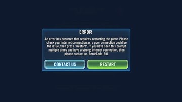 How To Fix Star Wars: Galaxy of Heroes Error Code 9.0?