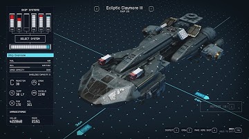 Starfield. Absolutely INSANE level 68 powerhouse Ecliptic Claymore III C class ship