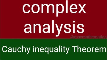 Cauchy inequality Theorem