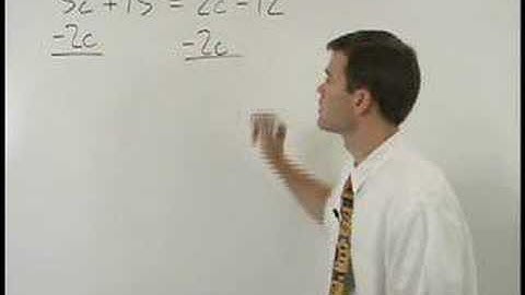 Equations with Variables on Both Sides - MathHelp.com