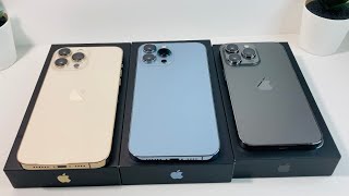 iPhone 13 Pro / Max مقارنات الألوان والحجم