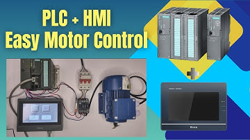How to Control a Motor with PLC & HMI | Complete TIA Portal Project #PLC #hmi #education 