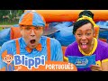 Blippi Game Show: Blippi Fica Encharcado! | Blippi em Português | Vídeos Educativos para Crianças