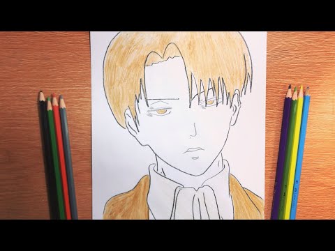 تعلم رسم انمي رسم شخصية الانمي ليفاي من انمي هجوم العمالقة      