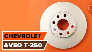 Kako zamenjati Zavorni disk CHEVROLET AVEO Saloon (T200) - video vodič