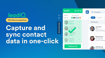LeadIQ Identify: Find, capture, and sync contact data for prospecting