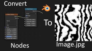 Convert Procedural nodes Materials to Texture Maps in blender