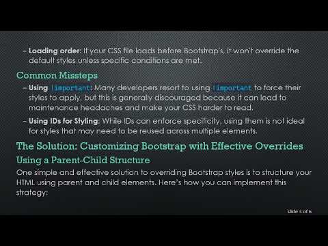 How to Effectively Override Bootstrap Styles with Custom CSS
