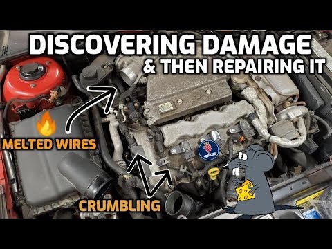 Repairing Saab 9-3 Wiring Damage