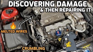 Repairing Saab 9-3 Wiring Damage