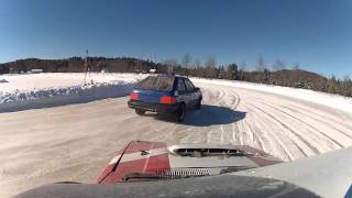 2016-01-23 Minden ice racing moment of the day