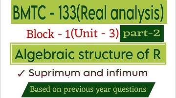 Suprimum and infimum of a set of real numbers bmtc 133|@vmatics444