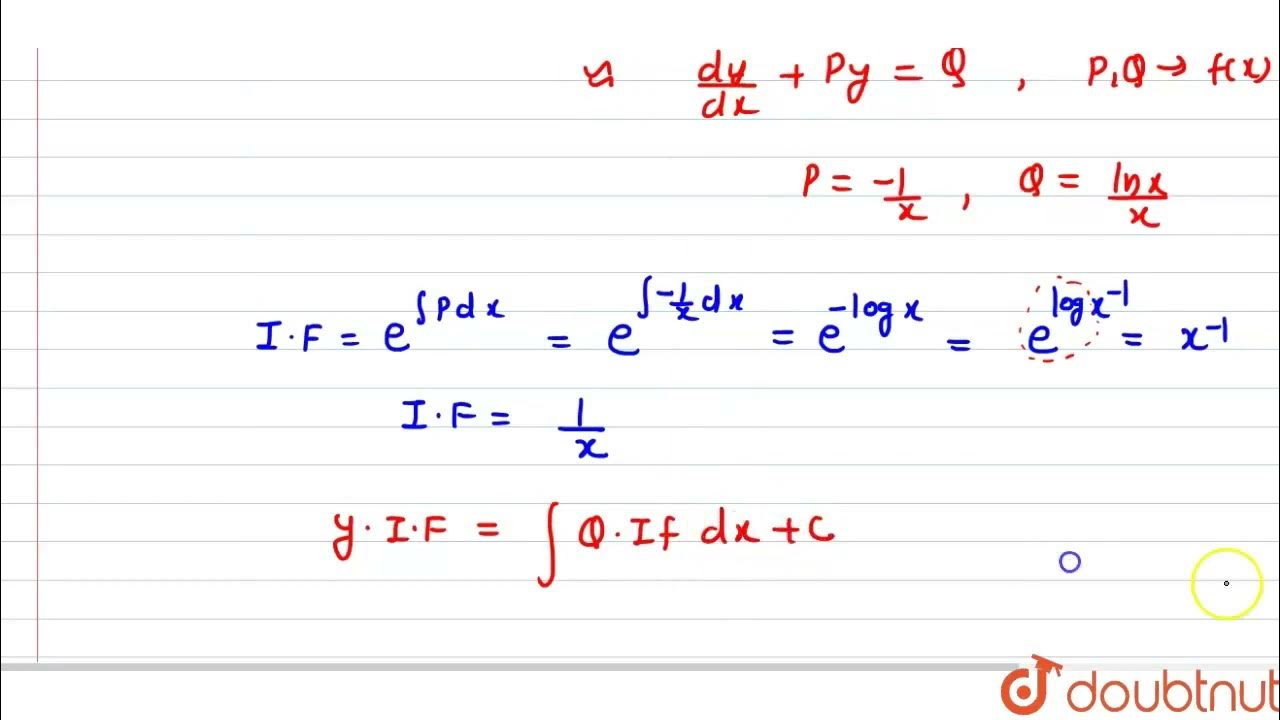 The solution of the differential equation ydxxdy+lnxdx=0 is (where, C