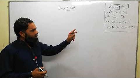 Theorems of derived set in a Topology (Part-1)